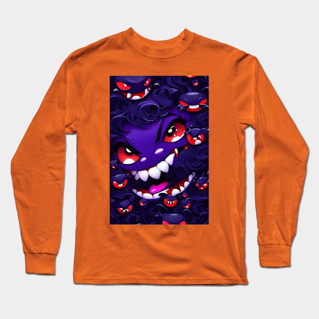 Kawaii Vampire aesthetic Long Sleeve T-Shirt by Spaceboyishere